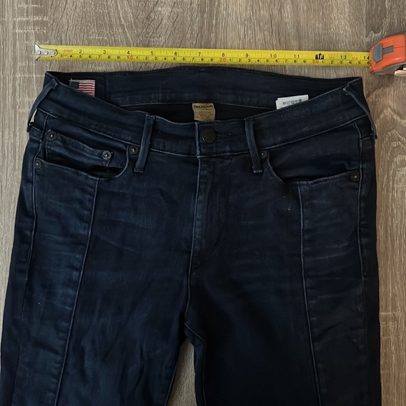 TRUE RELIGION 28x28 stretch skinny moto low-rise jeans - Picture 5 of 5